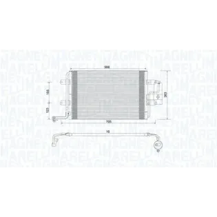 MAGNETI MARELLI 350203735000 Condensador, aire acondicionado